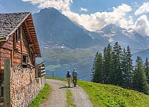 Once you arrive at Holzmattenläger, you can admire the neatly lined-up cowbells in front of the alpine hut or the lovingly and meticulously stacked up firewood. (bei Klick vergrösserte Ansicht Bild)