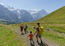 Then the way leads over Grindel Oberläger down to Grosse Scheidegg. (bei Klick vergrösserte Ansicht Bild)