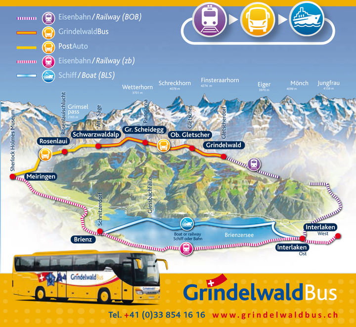 Zoom: Map | Glacial Waters Roundtrip | Grindelwald Bus